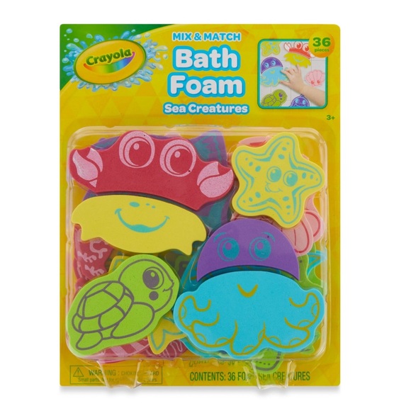 Crayola Mix and Match Bath Foam Sea Creatures, 36 Pieces - Picture 6 of 6